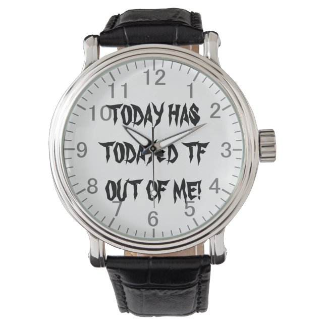 Idag har todayat TF ur mig! Gotisk skrivning Armbandsur (Framsida)