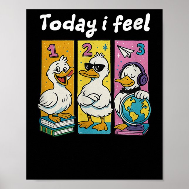 Idag känner jag mig redo för skolan som lärare poster (Framsidan)