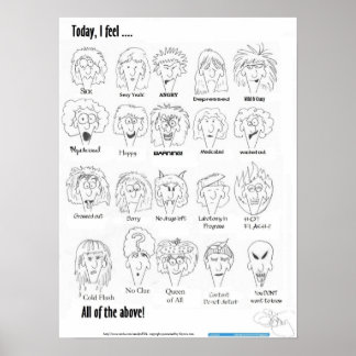 Idag känner jag... poster