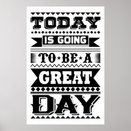 Idag kommer att bli en Underbar dag (Motivational) Poster