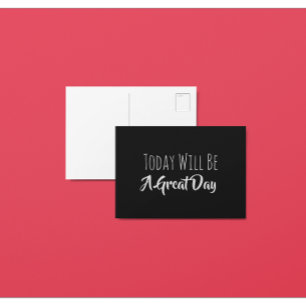 Idag Kommer Att Vara En Stor Dag Affirmation Postk Vykort