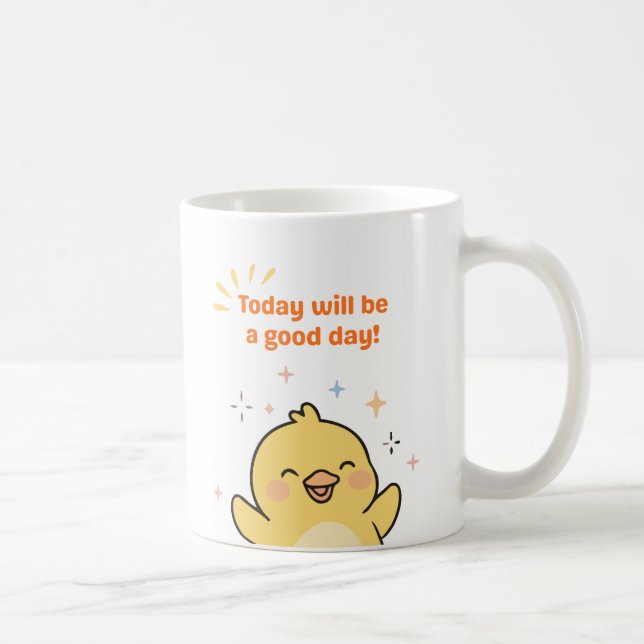 Idag kommer bli en bra dag-mugg kaffemugg (Höger)