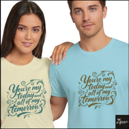 Idag Och Mornondagens Borstskriftcitat T Shirt