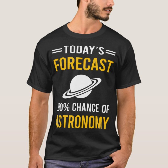 Idag Prognos Astronomi T Shirt (Framsida)