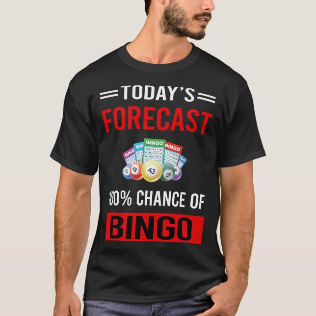 Idag Prognos Bingo T Shirt (Framsida)