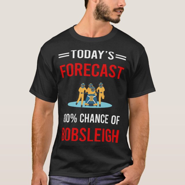 Idag prognos Bobsled Bobsled T Shirt (Framsida)