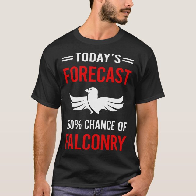 Idag Prognos Falkjakt Falkenerare T Shirt (Framsida)