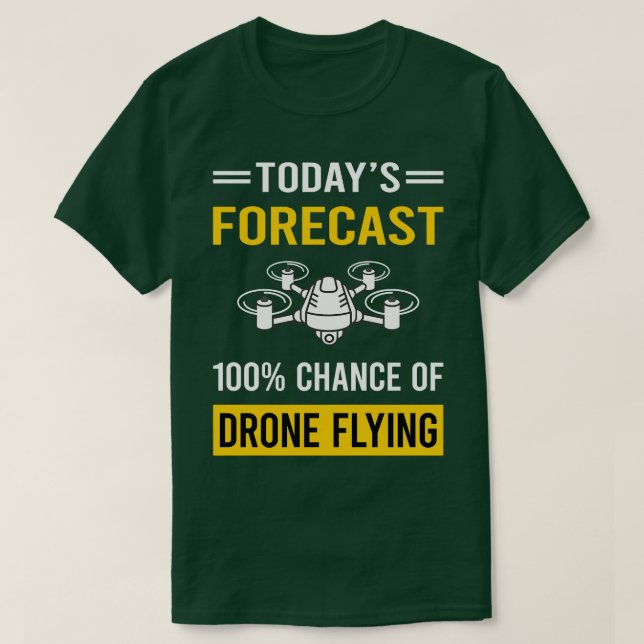 Idag prognos för Drone-flygdrakar T Shirt (Design framsida)