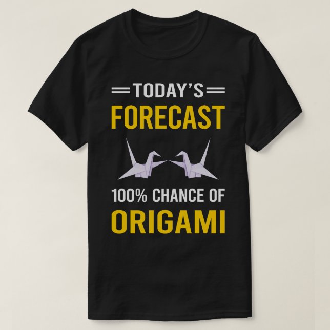 Idag - prognos för Origami T Shirt (Design framsida)