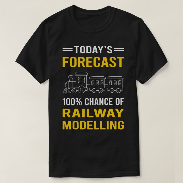 Idag prognostiserad modell för järnvägsmodellering t shirt (Design framsida)