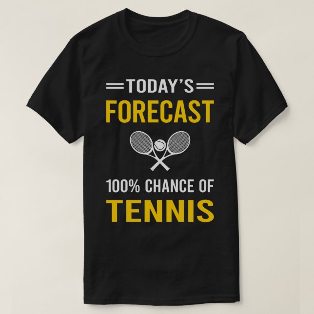 Idag prognostiserad tennis t shirt (Design framsida)