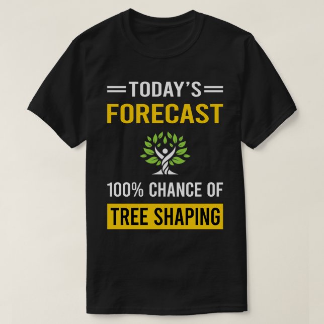 Idag Prognostiserad Träd-form Arborsculpture Topia T Shirt (Design framsida)