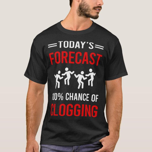 Idag prognostiserar logglogglogg för loggning t shirt (Framsida)