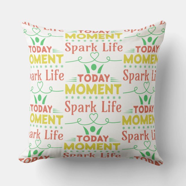 Idag, Spark Life Tote Bag Kudde (Framsida)