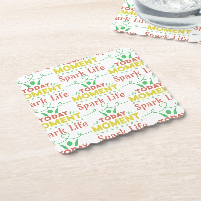 Idag, Spark Life Tote Bag Underlägg Papper (Vinklad)