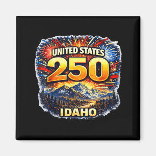 Idaho 250 Berglandskap Skjorta USA 4 Magnet