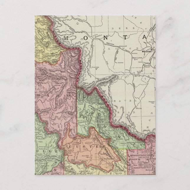 Idaho 4 vykort (Framsida)