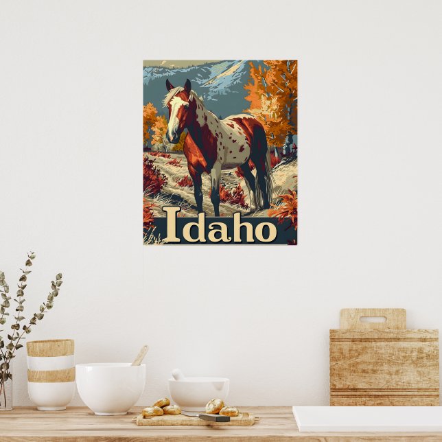 Idaho Appaloosa-häst Poster (Kök)