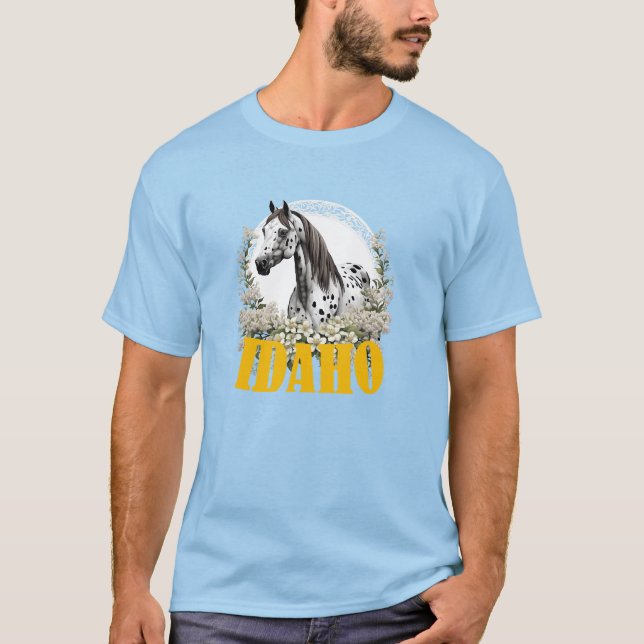 Idaho Appaloosa Med Rand T-Shirt (Framsida)