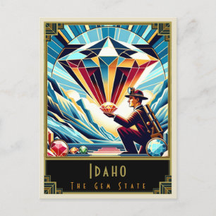 Idaho Art Deco Vykort