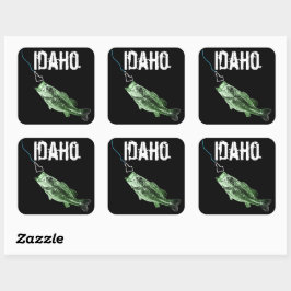 IDAHO BASES - HERE FISHY FISHY - STRIKING IDAHO FYRKANTIGT KLISTERMÄRKE