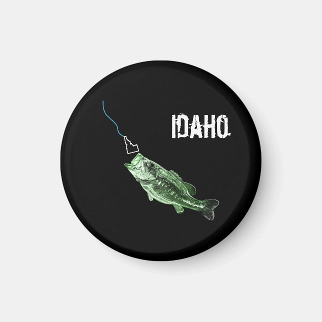 IDAHO BASES - HERE FISHY FISHY - STRIKING IDAHO MAGNET (Framsidan)