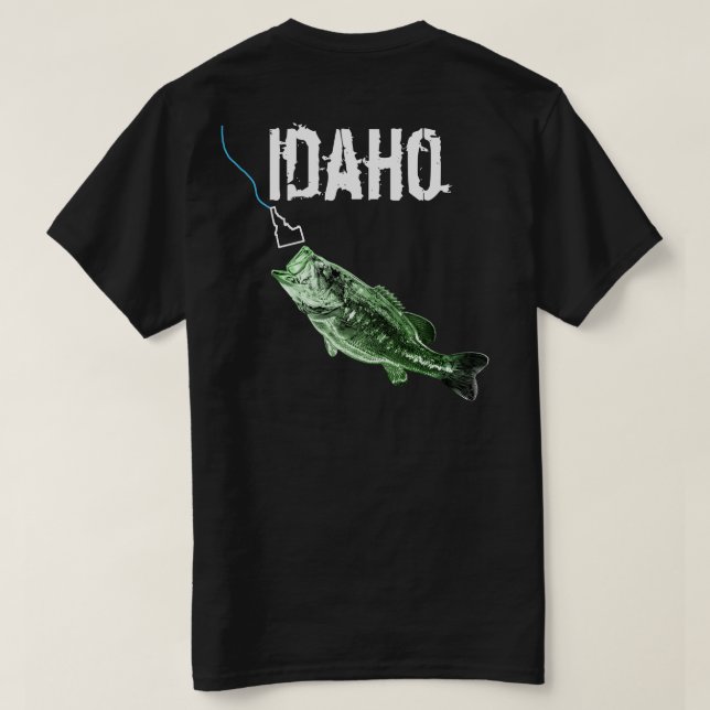 IDAHO BASES - HERE FISHY FISHY - STRIKING IDAHO T SHIRT (Design baksida)