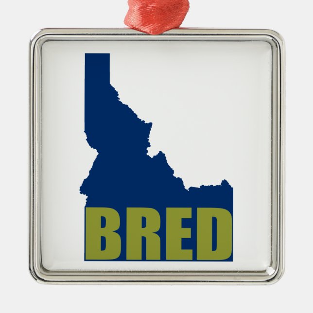 Idaho Bred Julgransprydnad Metall (Framsidan)
