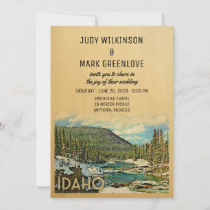 Idaho Bröllopsinbjudans Vintage Inbjudningar