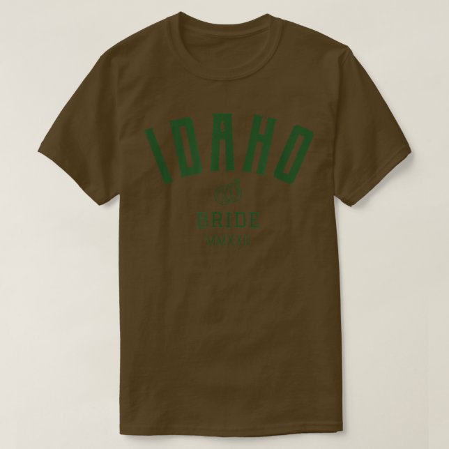 Idaho brud  Ungkarl  För bruden  Bröllop  T Shirt (Design framsida)