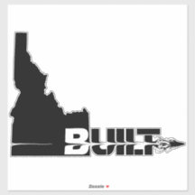 Idaho Byggt Bullet Sticker