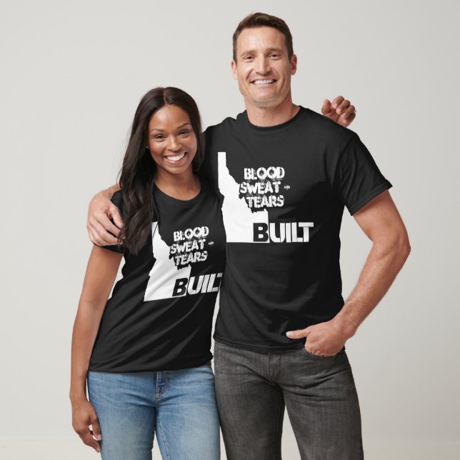 Idaho Byggt Classic (vit) T Shirt (Unisex)