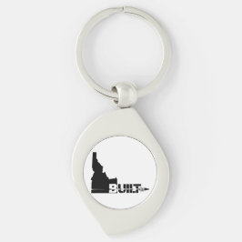 Idaho Byggt punkt Swirl Silverfärgad Nyckelring