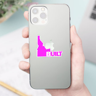 Idaho Byggt vinyldecal-Shock rosa Klistermärken