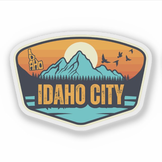 Idaho City, Idaho Klistermärken (Framsida)