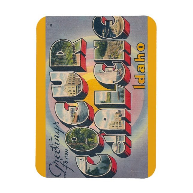 Idaho, Coeur dalene Magnet (Vertikal)