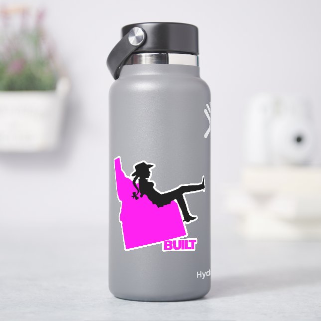 Idaho Cowgirl Vinyl Decal Klistermärken (HydroFlask)