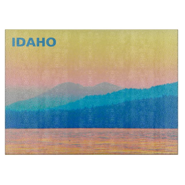 Idaho - Cyan och Salmon Sunset (Framsidan)