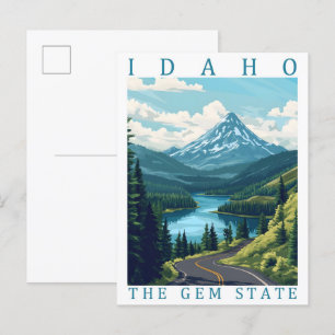 Idaho, delstat USA, Travel Ställe Vykort