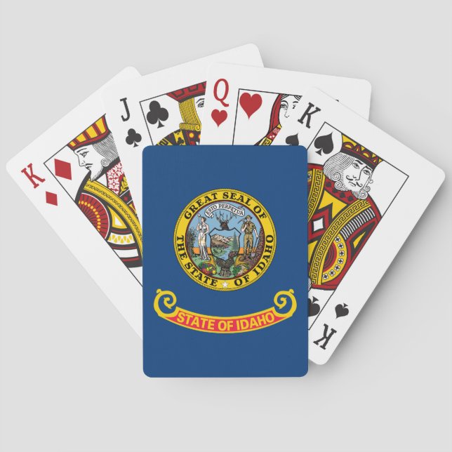 Idaho delstatsflagga casinokort (Baksidan)