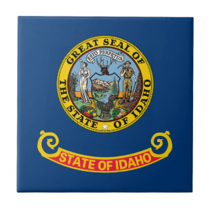 Idaho delstatsflagga kakelplatta