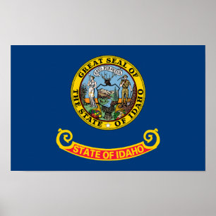 Idaho delstatsflagga poster