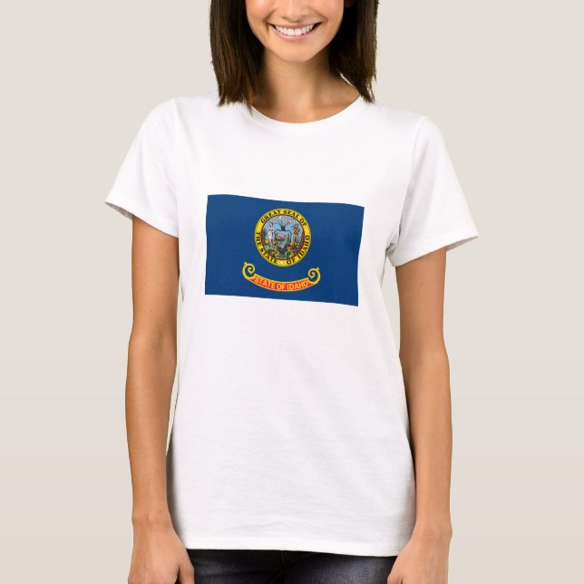 Idaho delstatsflagga t shirt (Framsida)