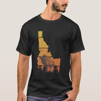 Idaho Elk Idaho Hjort Djur Jägare T Shirt