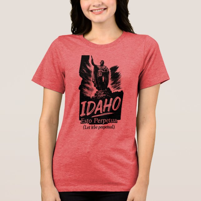 Idaho "Esto Perpetua" T-Shirt.. T Shirt (Framsida)