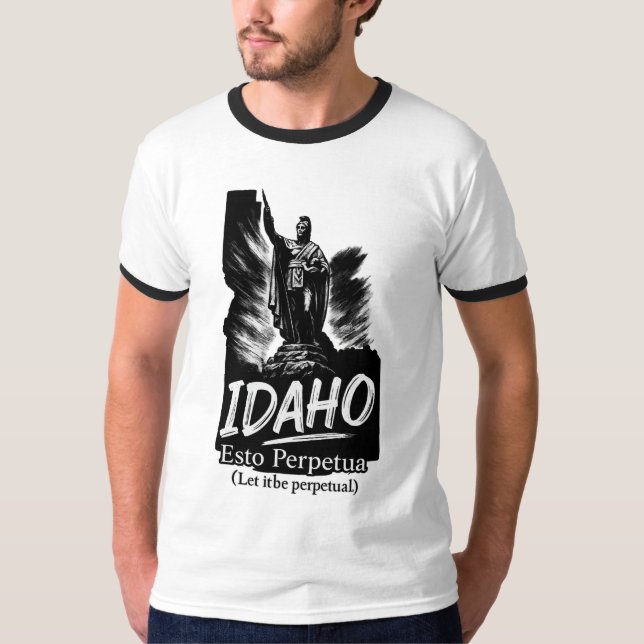 Idaho "Esto Perpetua" T-Shirt.. T Shirt (Framsida)