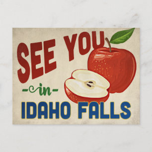 Idaho Falls Idaho Apple - Vintage resor Vykort