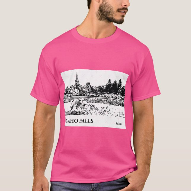 Idaho Falls Idaho Överdimensionerad T Shirt (Framsida)