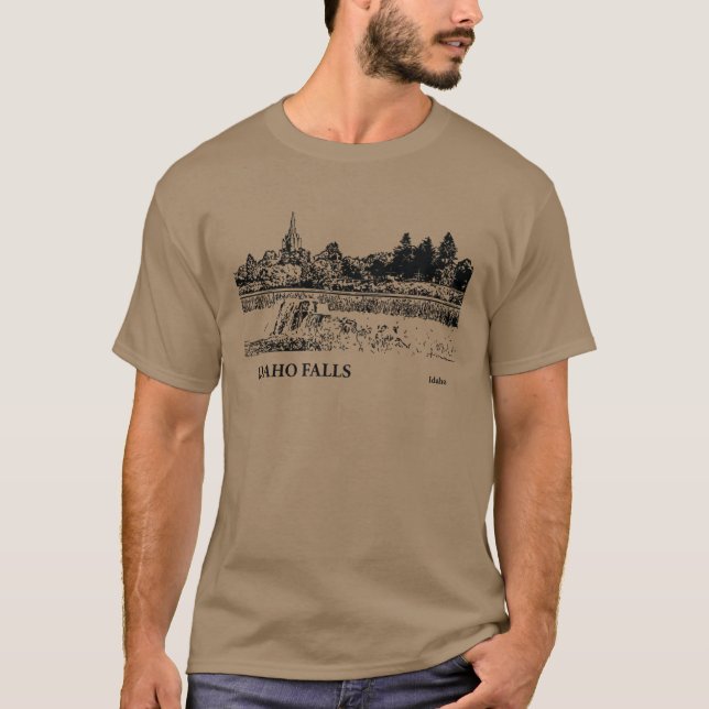 Idaho Falls Idaho T Shirt (Framsida)