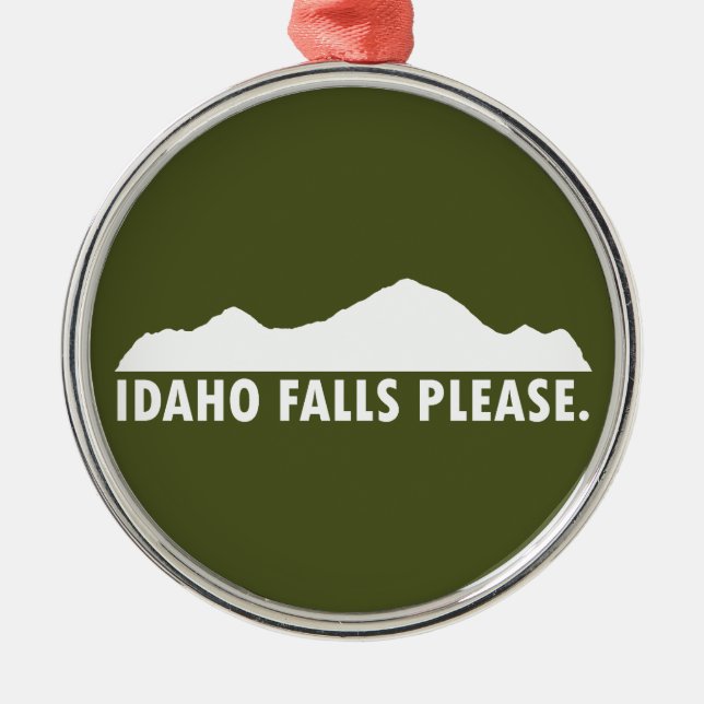 Idaho Falls Please Julgransprydnad Metall (Framsidan)